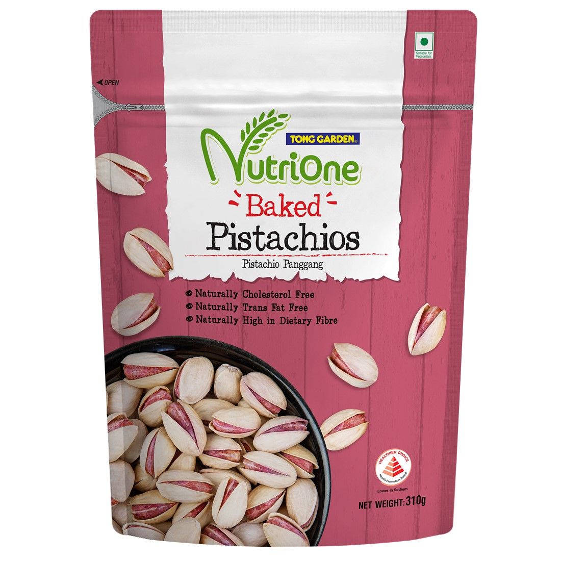 Nutrione Baked Pistachios (Unsalted) 