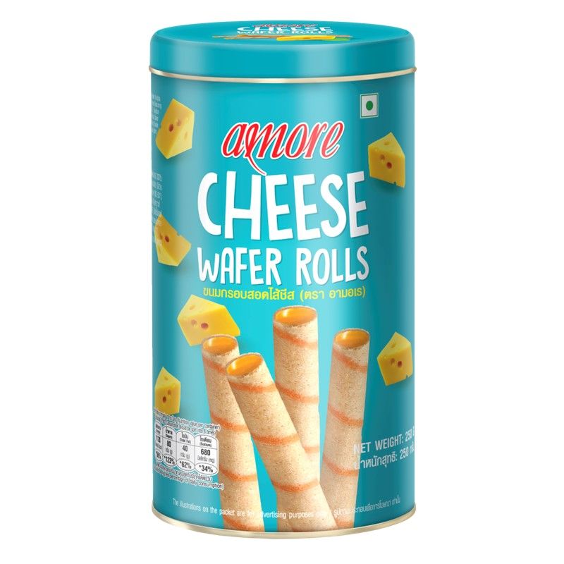amore cheese wafer roll 