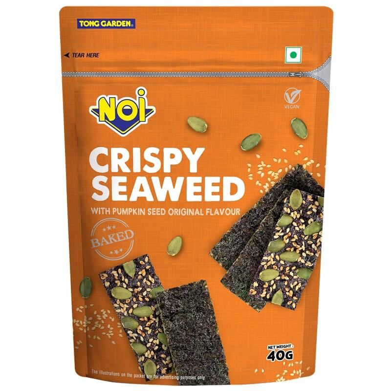 Baked Crispy Seaweed with Pumpkin Seed 