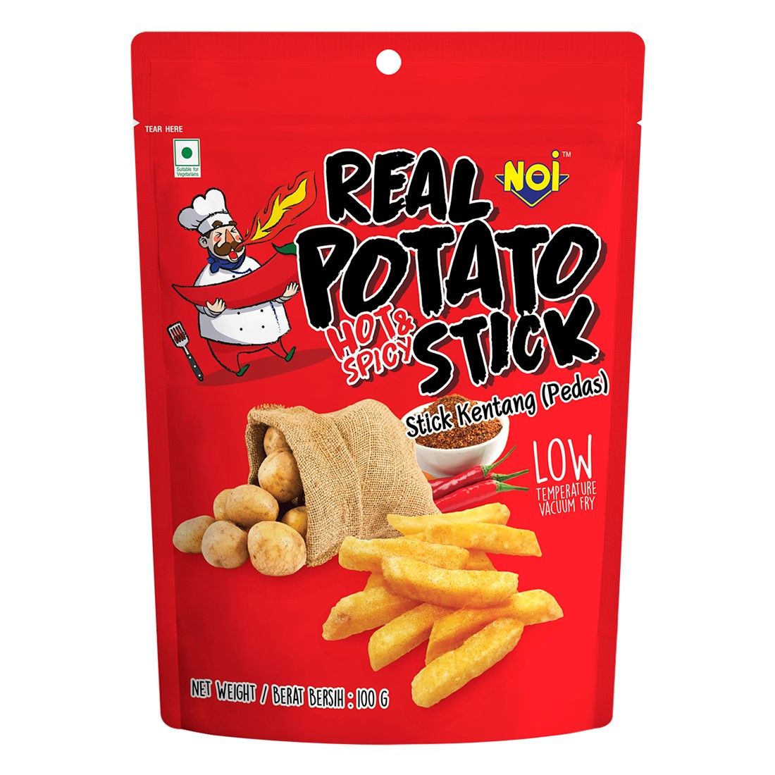 NOI Hot & Spicy Potato Sticks