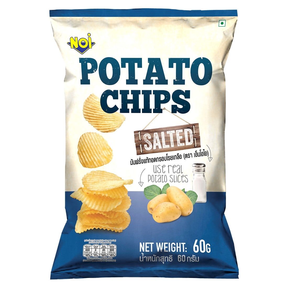 noi potato chips salted 60g 