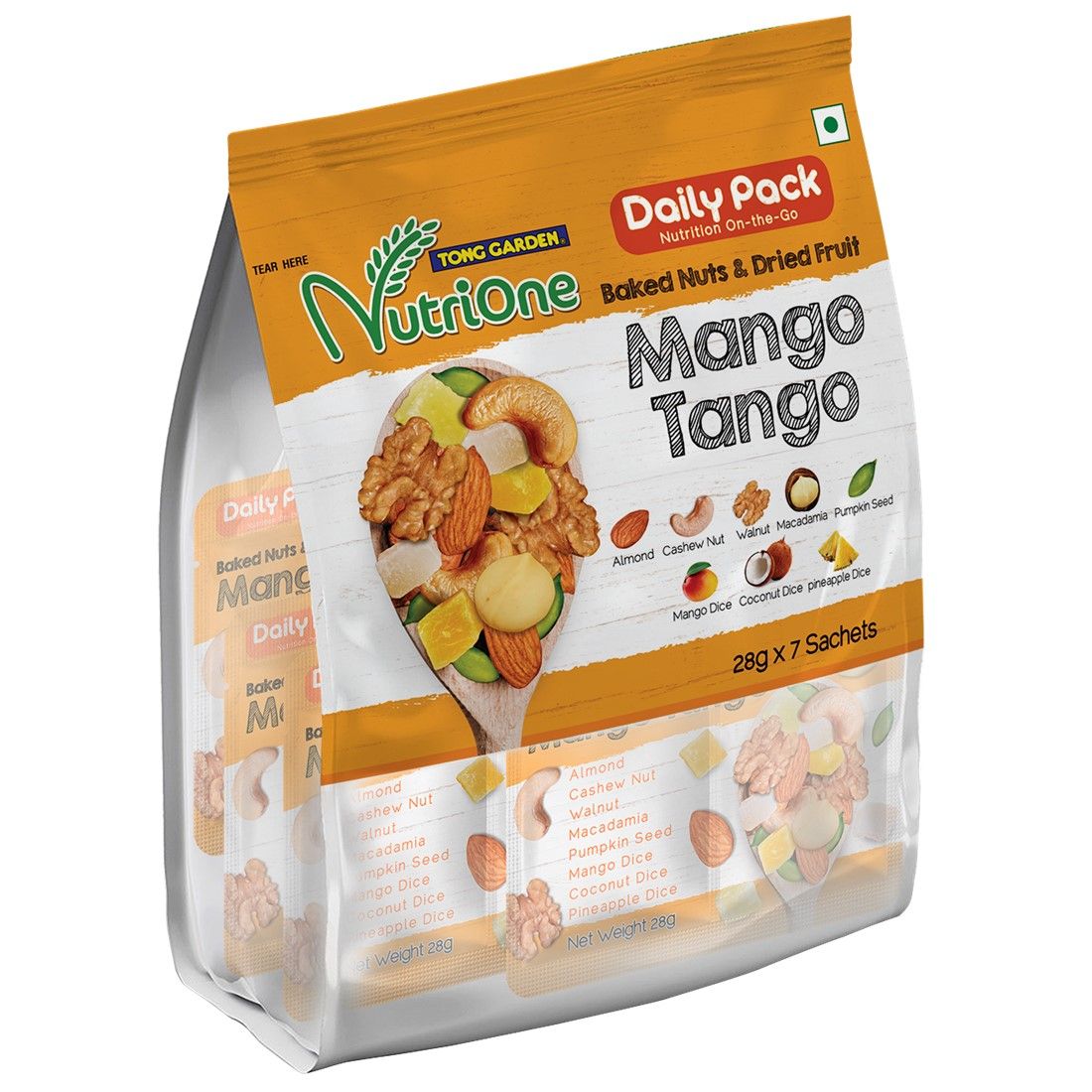 Mango Tango - Baked Nuts & Dried Fruits Daily Pack 