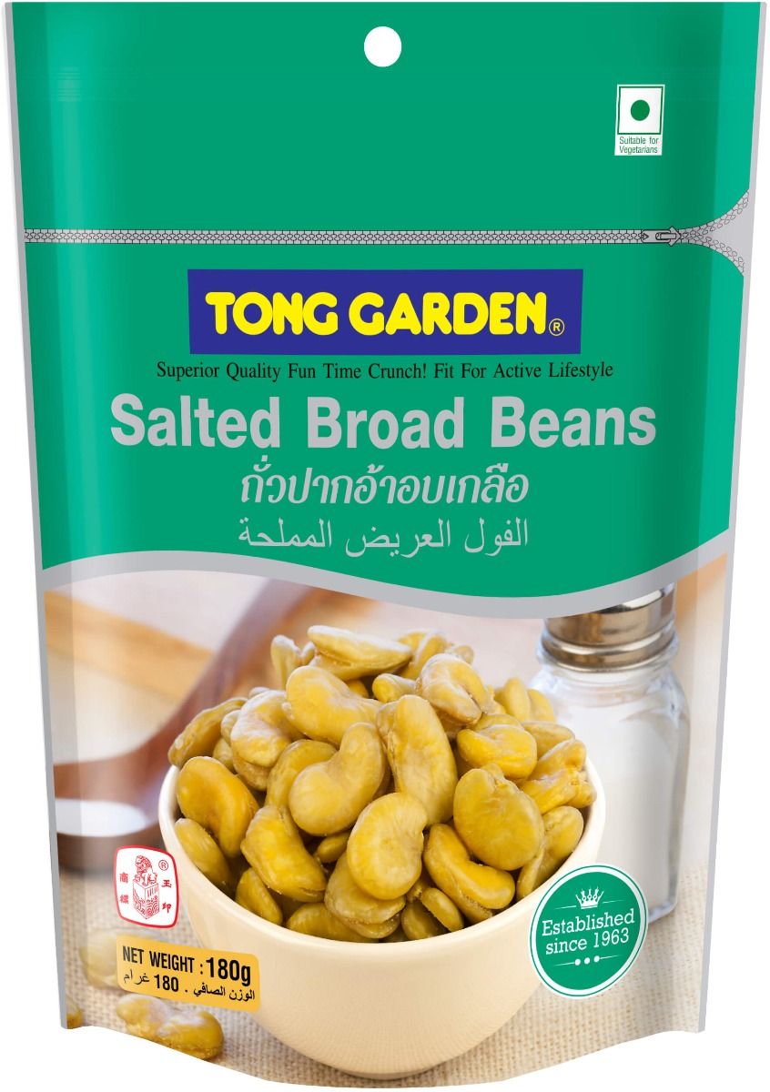 tong garden salted broad bean without skin 400g