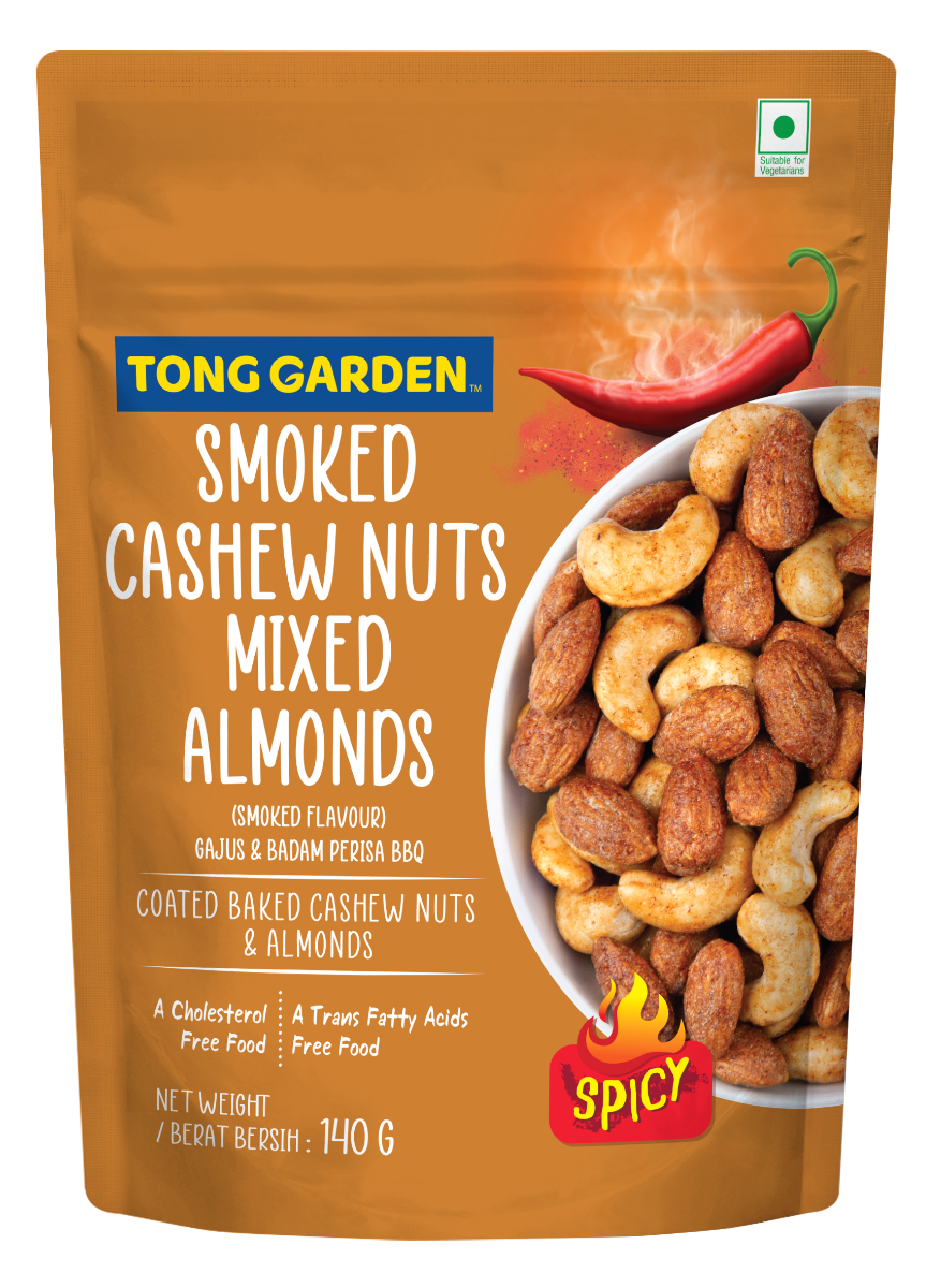 Smoked Cashew Nuts Mixed Almonds 140g 